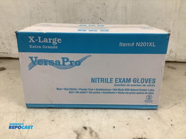 Lot 2-33099 - Nitrile Exam gloves (XL blue powder-free)
