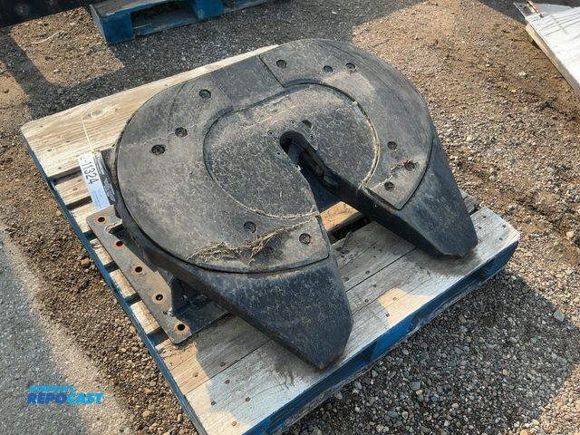 Lot 2-11324 - Used Jost Fixed Semi Fifth Wheel Hitch, missing pull lever for kingpin release