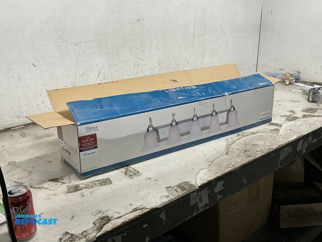 Lot 2-69369 - new bathroom patriot 5 light fixture