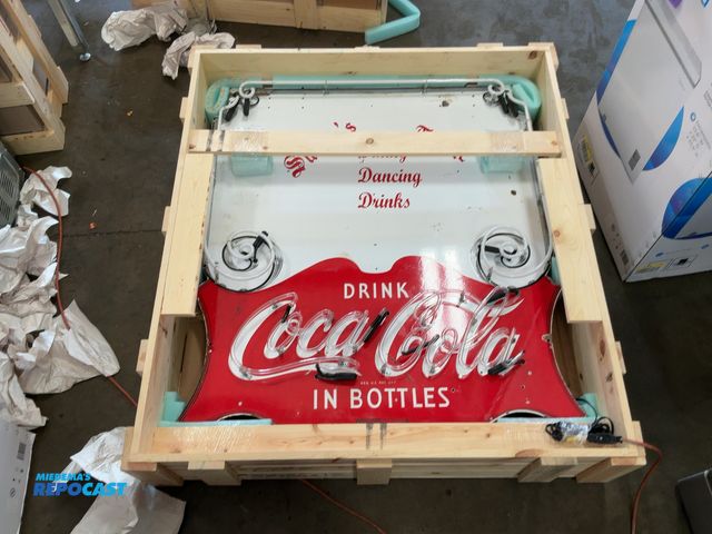 Lot 2-53290 - Coca-Cola Sultan’s Table LED Neon Sign, flashes but doesn’t stay on, 45.5”w x 4.5”d x 51.5”h