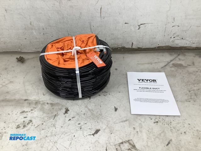 Lot 2-32982 - VEVOR Yt-B-203-7.6 25ft Flexible duct color: orange