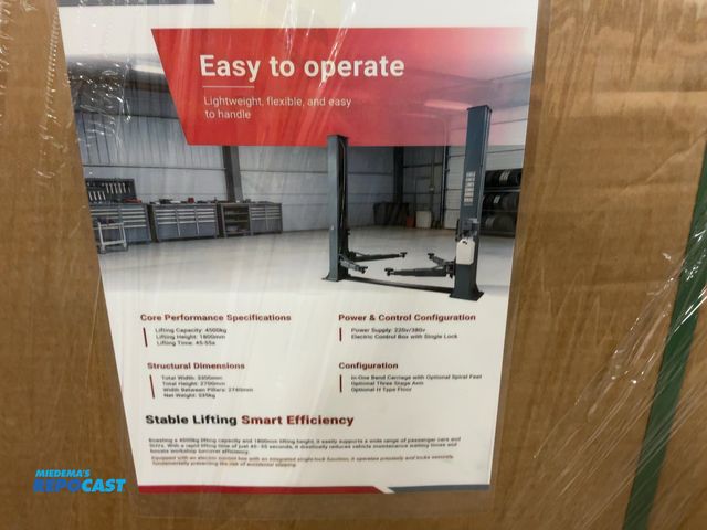 Lot 2-40107 - New SDLANCH Model TPL Two Post Lift, 4500 KG Lifting Capacity, 1800mm Lifting Height, 220/380 Volt E...