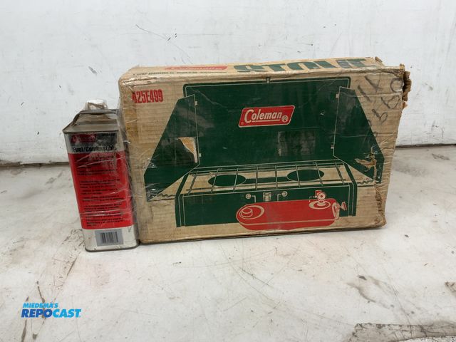 Lot 2-75942 - Coleman 425E499 Two-Burner stove  With Coleman 5103A253 fuel