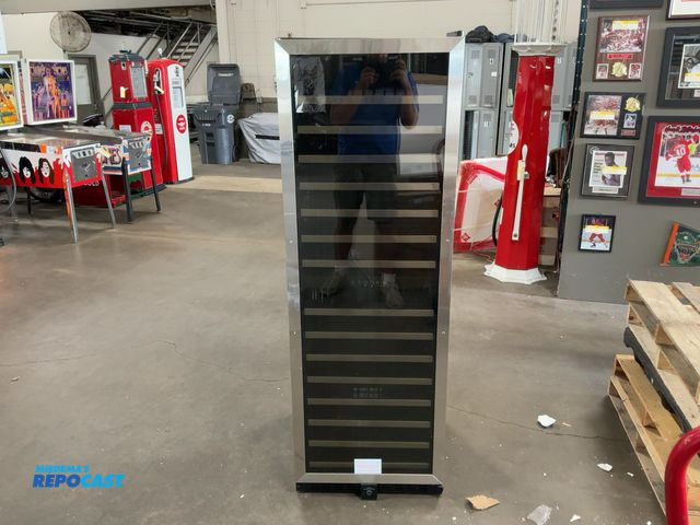Lot 2-11526 - Scratch & Dent Vinotemp EL-142SDST 155-Bottle Dual-Zone Wine Cooler