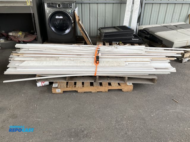 Lot 2-96450 - Skid lot of (white) trim of various sizes