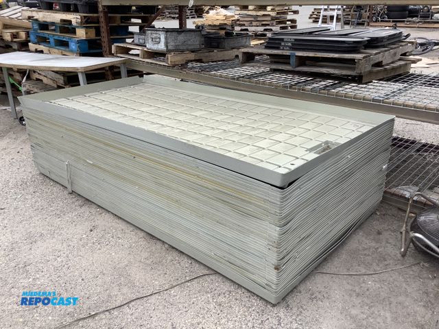 Lot 2-36265 - Skid lot of (41) Active Aqua 2.0 Ultra Low Grow plastic Trays approx 4' x 8'