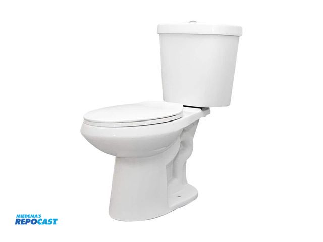 Lot 2-93698 - Other Glacier Bay N2316 Other HIGH EFFICIENCY ELONGATED DUAL FLUSH TOILET, white