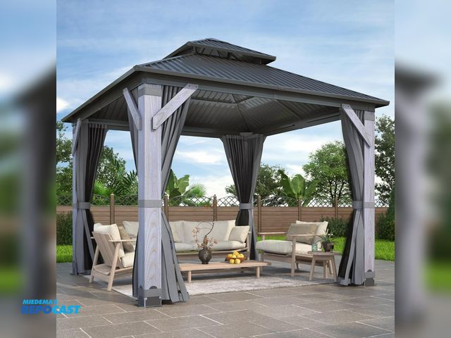 Lot 2-35775 - HISUKOY SHB-TZYDP10-10A Patio Gazebo
