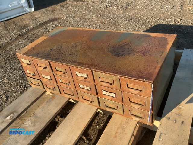 Lot 2-30369 - Metal 18-Drawer Parts Organizer Cabinet, 34-1/4"x17"x10-1/2" tall