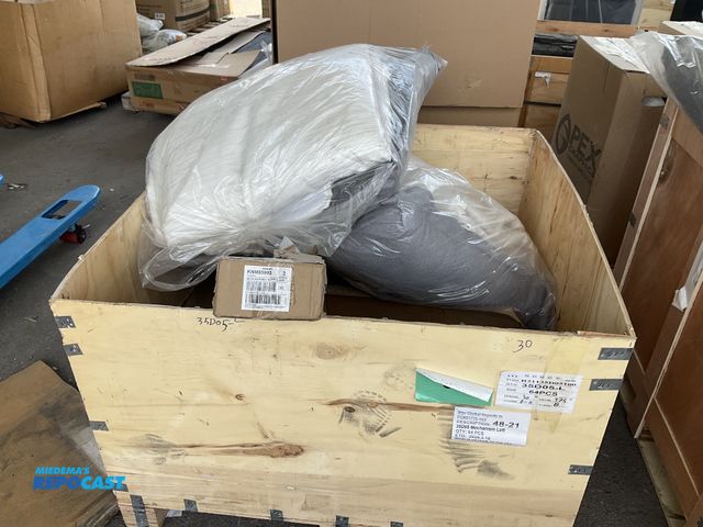 Lot 2-99125 - Crate with (2) Forest River Crusader/Sanibel 94”x92” King size Blanket and Pillows, American Stoneca...