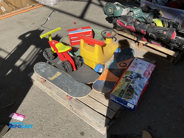 Lot 2-55539 - Skid lot of assorted toys and sporting goods. All proceeds go to Helen Devos Childrens Hospital