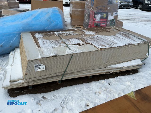 Lot 2-15570 - Long white wood plywood boards