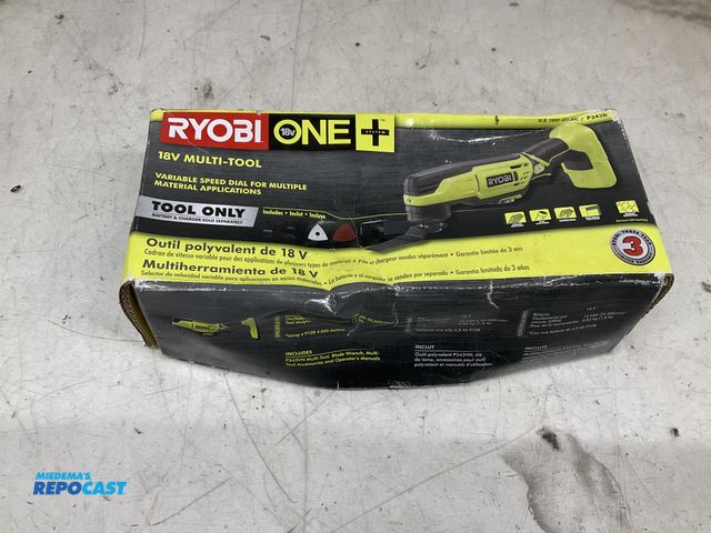 Lot 2-27525 - Ryobi multi-tool including attachments but no battery or charger