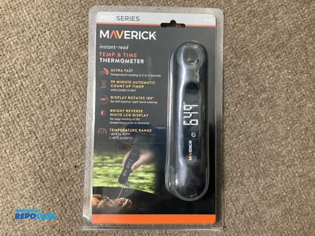 Lot 2-67349 - New Maverick Pro Series instant read Temperature &amp; Time Thermometer. Ultra fast temperature read...