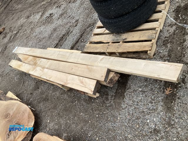 Lot 2-14686 - Skid lot of (6) Wooden Boards of assorted size most approx. 91” x 6” x 2”