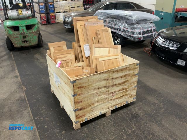 Lot 2-22699 - Wood Crate of Assorted Wood Cabinet Doors