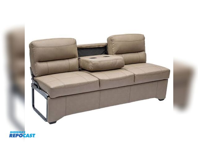 Lot 2-24570 - Lot of 64" Jiffy Jackknife RV Sleeper Sofa. Lot also includes exterior rv parts.