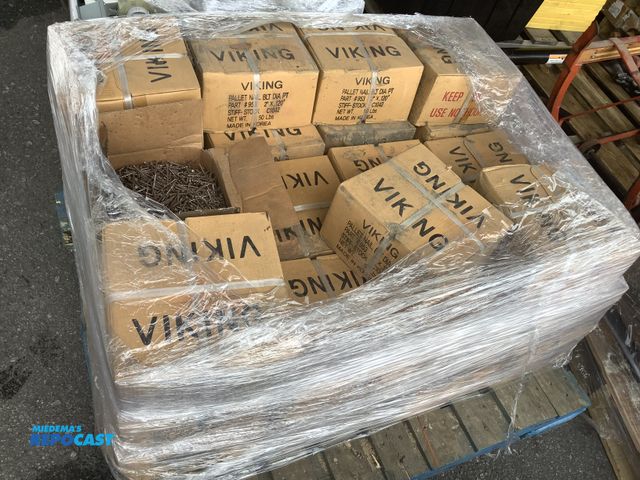 Lot 2-27930 - Pallet lot of (30) Viking Part 953 Pallet Nails, 2" x 0.120", BLT DIA PT, Stiff Stock, 50lb Box, new...