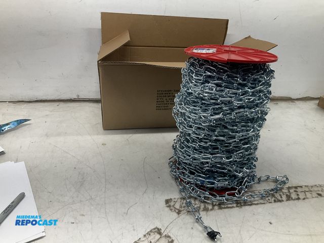 Lot 2-17100 - Reel of Koch Double Loop Zinc Plated Chain 2/0 x 175ft