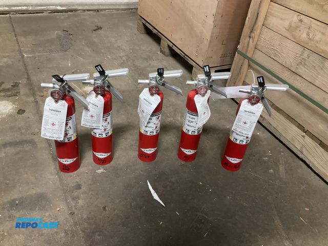 Lot 2-21180 - (5) 2-1/2 lb dry chemical fire extinguishers, all were last inspected in 2025