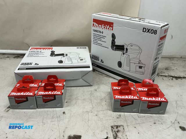 Lot 2-96309 - 2 makita hepa filter kit with extra filters