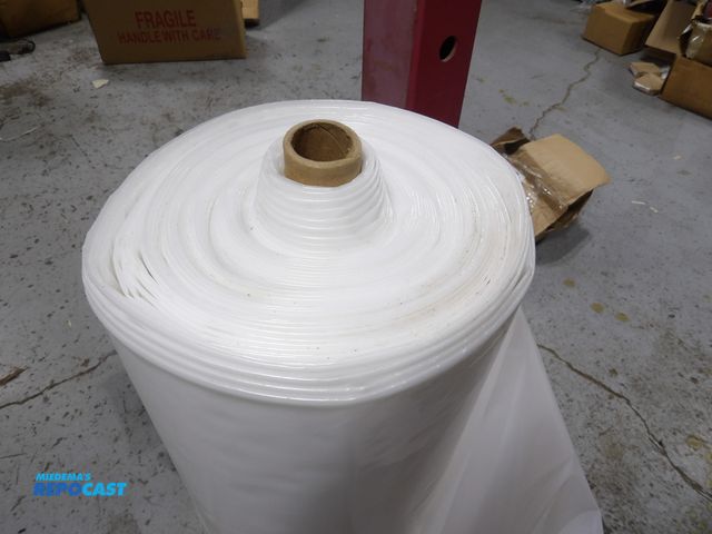Lot 2-51044 - new polar plastics heavy duty construction film, 6mil thick, 20ft wide, 100ft long, 2,000 sq.ft. cov...