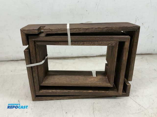 Lot 2-13582 - (2 boxes) of Comfify rustic 3 tier shelves, 10 per box