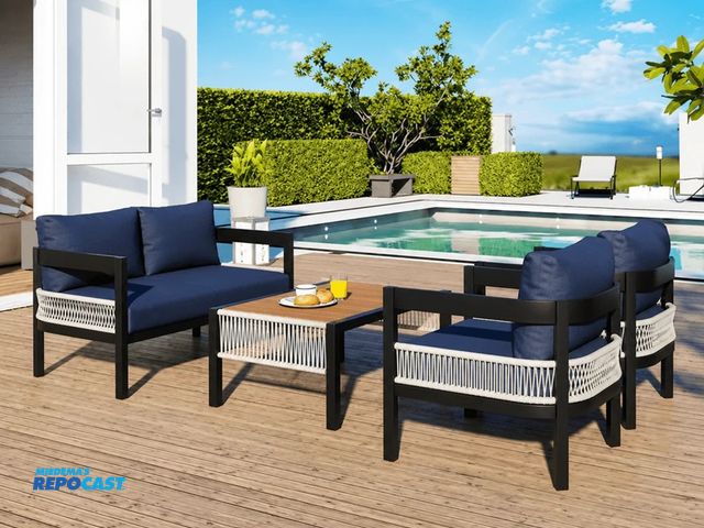 Lot 2-96473 - Brand New Outdoor Sofa, N711P257455V