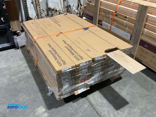 Lot 2-74124 - Lot of (45) boxes of Rigid core designer plank flooring, model#MVCL968, 7.17” x 60”, 23.88 sq ft per...