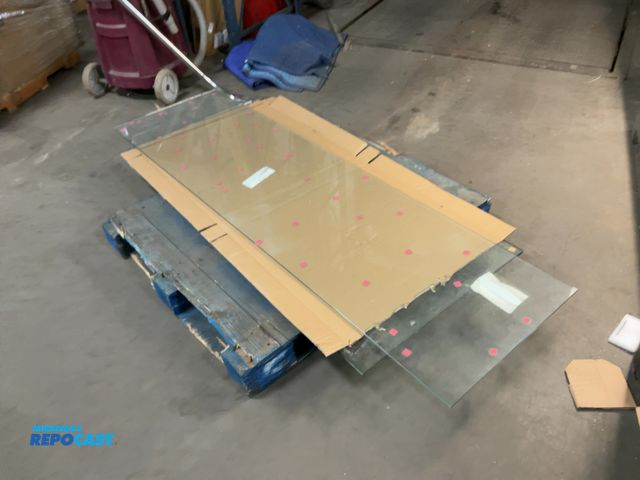 Lot 2-65670 - Lot of (2) pieces of bulletproof glass approx 84”x 24” and 66” x 30”