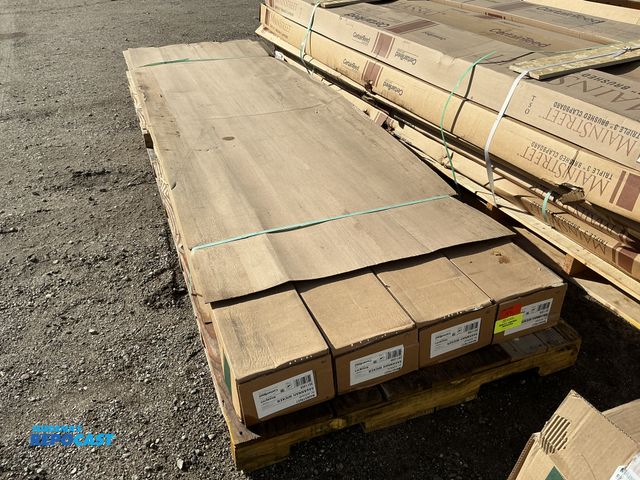 Lot 2-69749 - (4) boxes of Mainstreet double 4” dutchlap siding, (Savannah Wicker), 24 pieces per box
