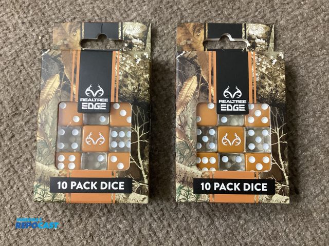 Lot 2-63236 - Two new 10 packs of dice. RealTree Edge.