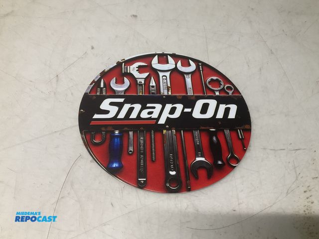 Lot 2-93707 - 8” snap-on circular metal sign