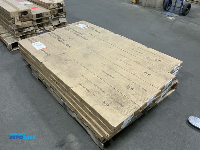 Lot 2-17499 - Skid of (16) Boxes of Rigid Core Designer Plank Flooring, 30.45 sq ft per case