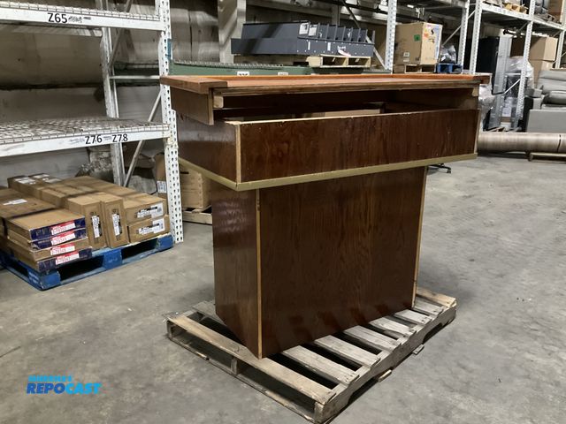 Lot 2-79800 - Wooden Podium with removable top