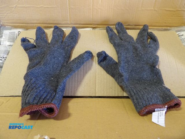 Lot 2-53031 - Lot of (300) new knit gloves, gray size large, #60VY33