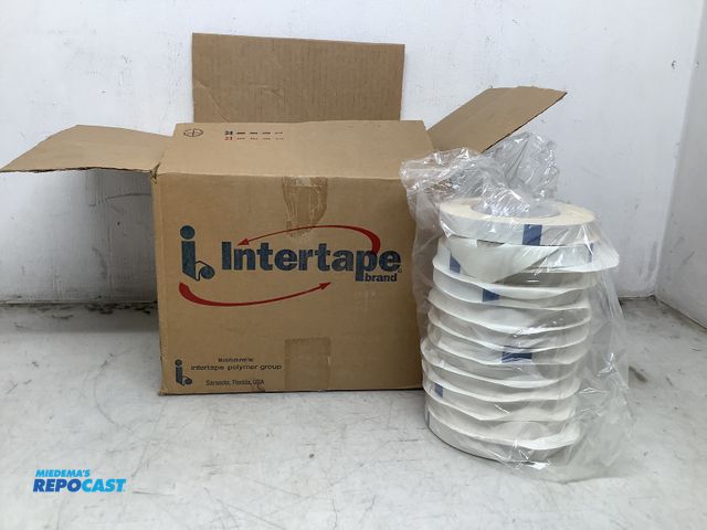 Lot 2-93502 - Lot of (1) box of 48 rolls of brown scotch painters tape inter tape brand