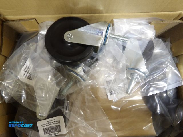 Lot 2-53071 - lot of (18) New Stem Casters, swivel, 4" wheel , 7/8 wheel wd, #32J986