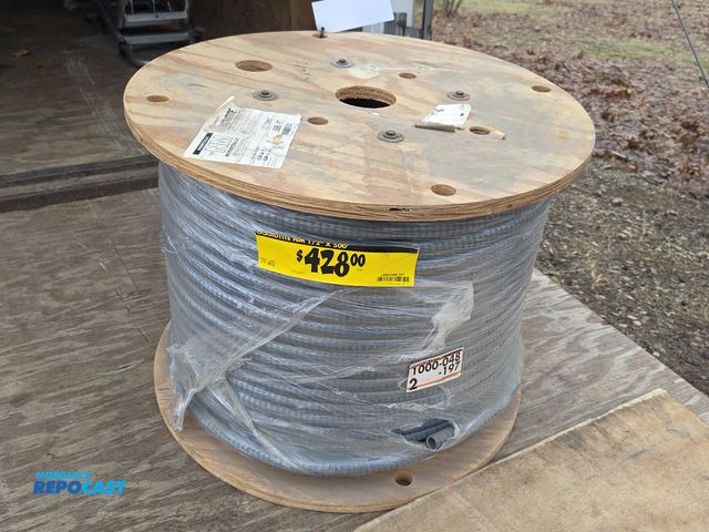 Lot 2-93523 - new spool of 500' x 1/2" Southwire Ultratite Liquidtight Flexible non-metallic PVC conduit