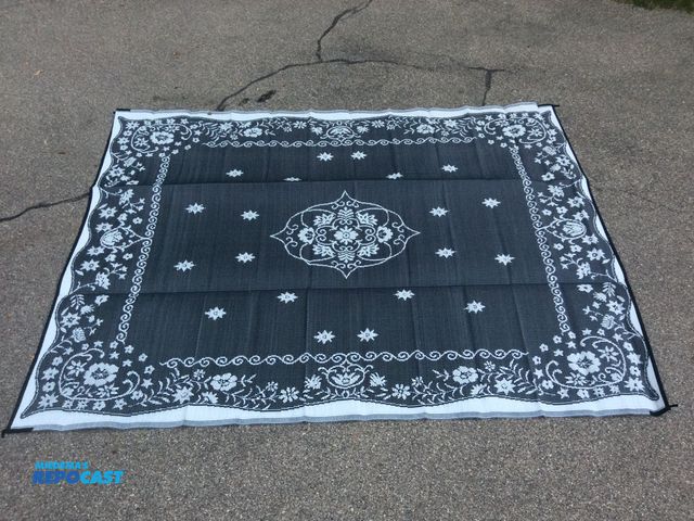 Lot 2-92864 - New Camco Outdoor Mat. For RV, boat, beach, or deck. Lightweight, easy to clean, folds easily. Mold ...