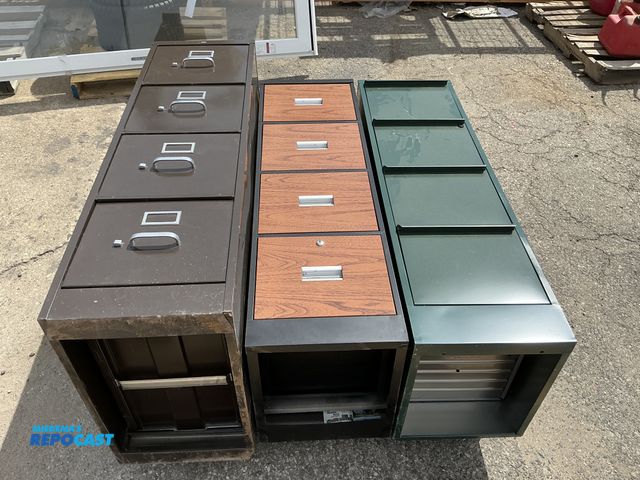 Lot 2-75476 - Lot of (3) metal file cabinets