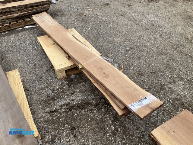 Lot 2-14688 - 4 Red Wooden building Boards approx. 96” x 10” x 1”