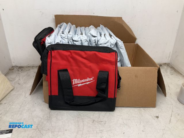 Lot 2-19259 - Box of 14 Milwaukee Heavy Duty Contractor Tool Bags- 11”x11”x10”