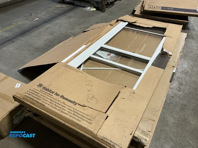 Lot 2-67049 - New (1) Larson storm door easy hang 81” x 30” 4 sections of window including screen in 1