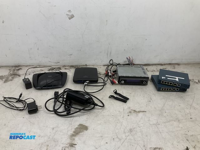Repocast.com - Lot 2-21852 - Kenwood Car CD Receiver, (2) Cisco Pix 501 ...