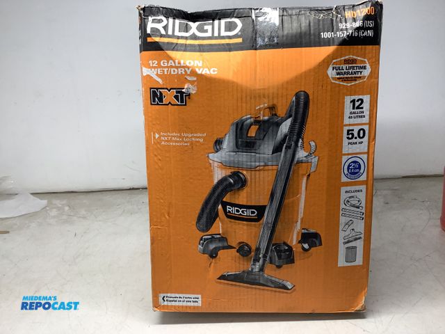Lot 2-74286 - Ridgid 12gal wet/dry vacuum