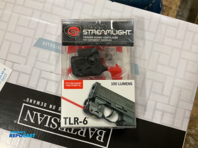Lot 2-95194 - Streamlight trigger guard light/laser for subcompact handguns, TLR-6.