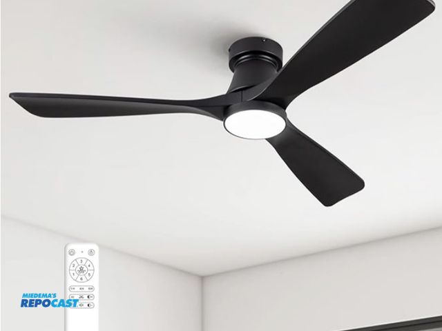 Lot 2-73532 - (1) Fujibonny 52” Ceiling Fan - Black, New