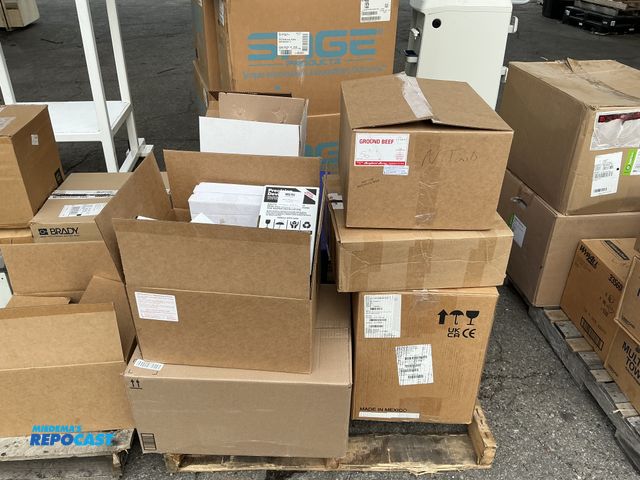 Lot 2-18019 - Skid of Assorted Kinds of Rupture Discs, blue totes included