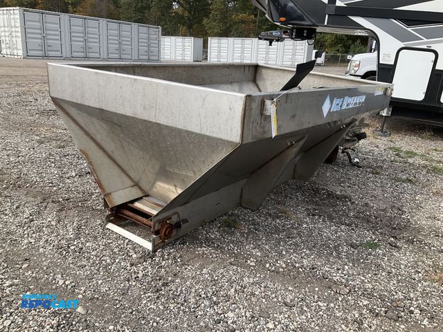 Lot 2-50585 - 8’ Western Ice Breaker 3yd. Salt Spreader with Honda 11hp Motor (Working Condition Unknown)